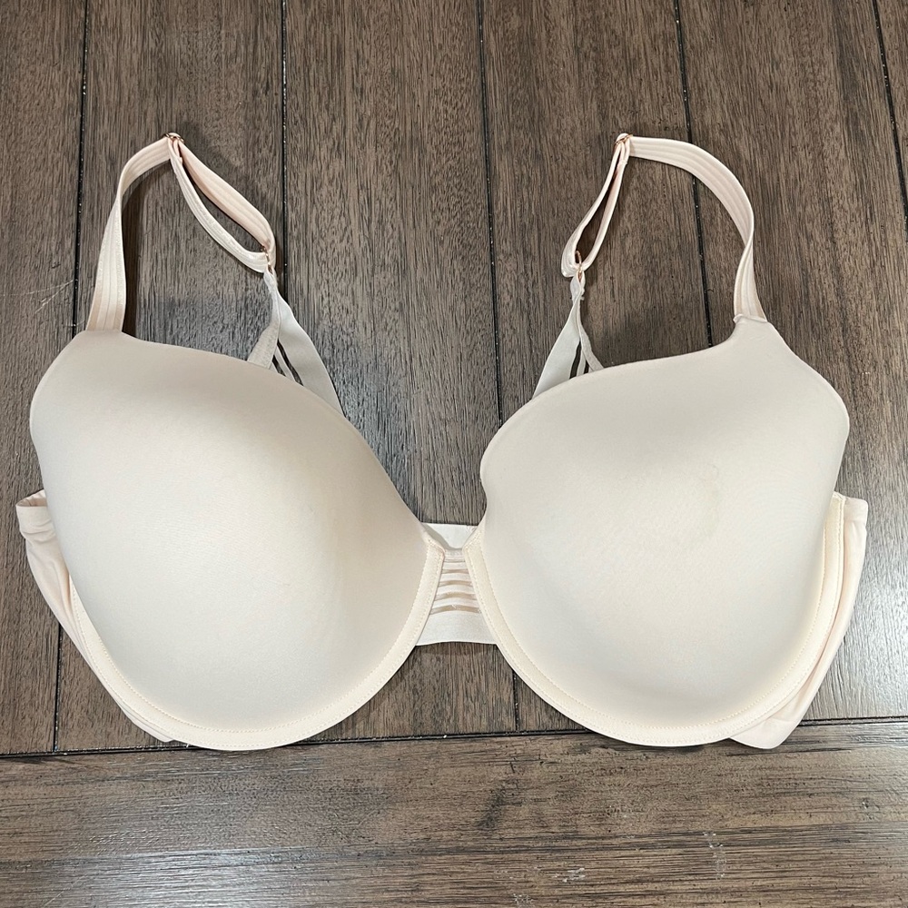 Le Mystère Smooth Molded Underwire‎ Bra Ivory Nude 38DDD Luxe Comfort Bundle